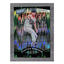 2017 Panini National Convention VIP Clayton Kershaw #63 Green Shimmer Prizm /5