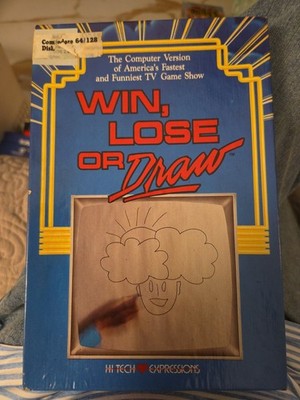 Vintage Win Lose or Draw Computer Game Commodore 64/128