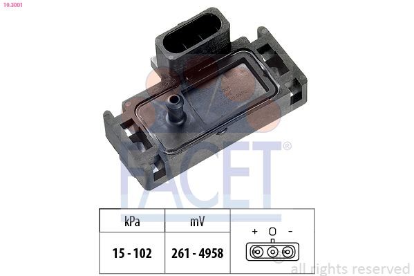 Facet 10.3001 Luftdrucksensor, HöHenanpassung FüR Alfa Romeo Chevrolet-image