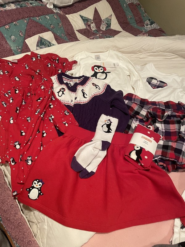 Gymboree Penguin Chalet multiple pieces girls  size 7-8
