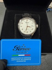 PERSEO - Orologio Da Polso Uomo Bianco Trestelle Ruota Alalta Automatico 11363