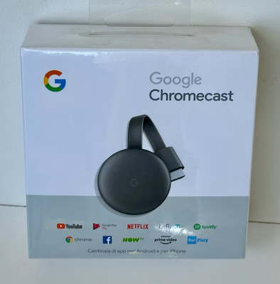 Google Chromecast (3rd Generation) HDMI Streaming Stick - Schwarz (GA00439-DE)