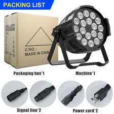US 18x10W LED RGBW PAR Light DMX Stage Strobe Lighting Disco DJ Party Club Show