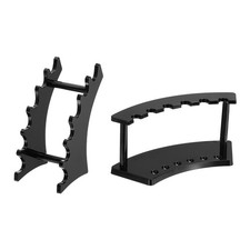 4pcs Pen Holder Stand 6Slot Vertical and Horizontal Pen Display Stand Black