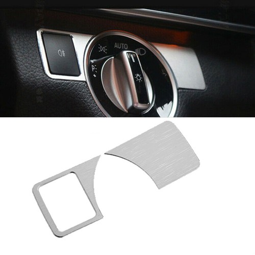 Garniture bouton interrupteur phare argent haute qualité pour Mercedes ML W166 GL X166 - Photo 2/20