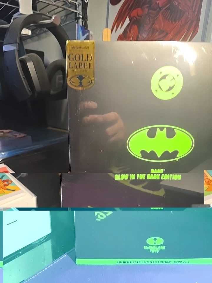 MCFARLANE DC MULTIVERSE BANE GLOW IN THE DARK EDICIÓN ETIQUETA DORADA EXCLUSIVA 2025. Foto 3 de 4