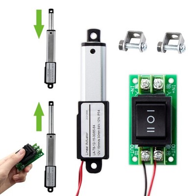 Micro Electric Linear Actuator with Controller, 2'' Stroke Mini Motion Actuato