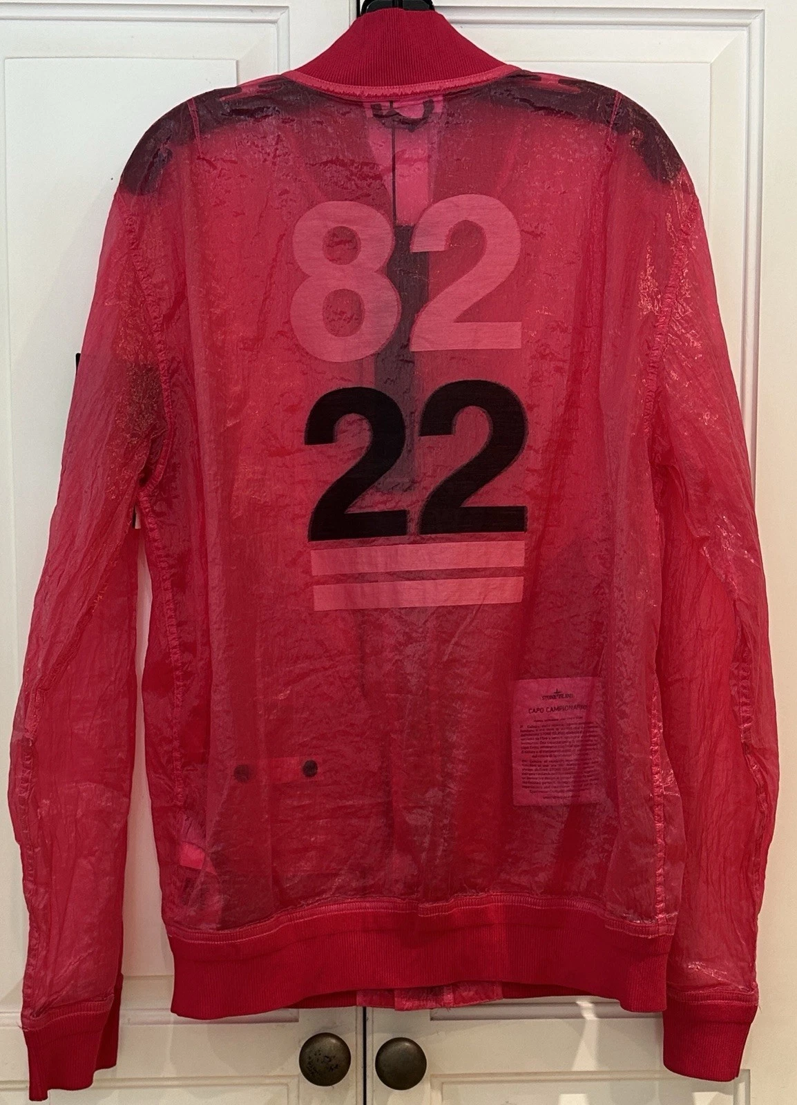 NWT STONE ISLAND SS22 40th ANNIVERSARY PIATTINA 82/22 SHIMMER BOMBER JACKET - L image 3