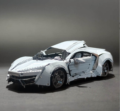 Supercar Metall Modellbausatz - 3D Laser-Cut Puzzle für Autoliebhaber & Sammler