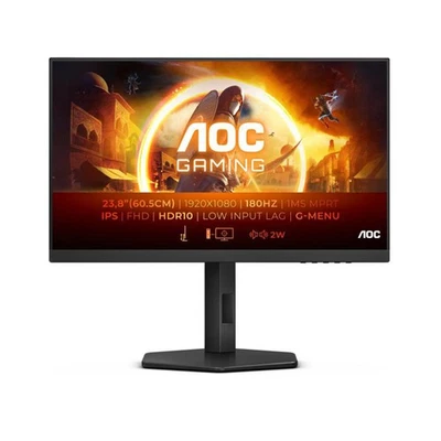 Monitor PC Schermo Gaming AOC 24" Full HD IPS 180Hz 1 ms HDMI DP 24G4XE