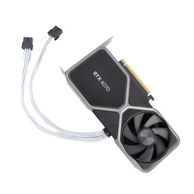 NVIDIA GeForce RTX 4070 12GB Founders Edition Graphics Card Titanium and Black