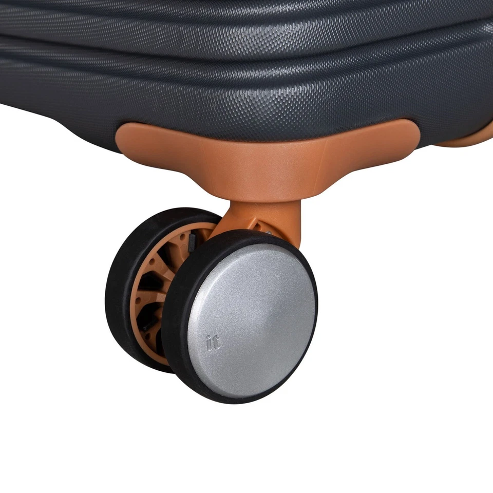 Maleta de viaje maleta giratoria a cuadros expandible rígida de 31", gris EE. UU. Foto 4 de 4