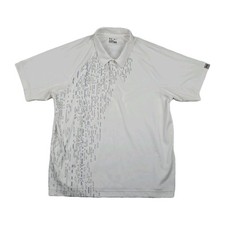 Under Armour Heat Gear Men's Size XL Fitted White Polo Shirt Short Sleeve