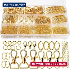 524PCS Key Chain Making Kit, Keychain Making Supplies Keychain Craft Supplies Ke