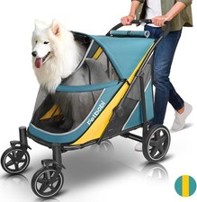 Dog Stroller for Large Medium Dogs - Easy Fold Dual Entry - Petbobi NIB