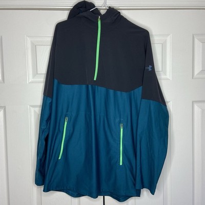 Under Armour Threadborne Men's Two-Tone Vanish Popover Half Zip Hoodie Size XL