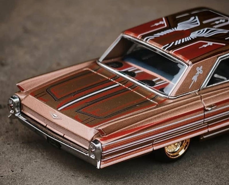 MK Miniatures 1:64 Lowriders Cadillac Deville - Brown Gold - HEC