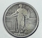 1917 Type 1 Standing Liberty Quarter, Circulated XF Silver Quarter
