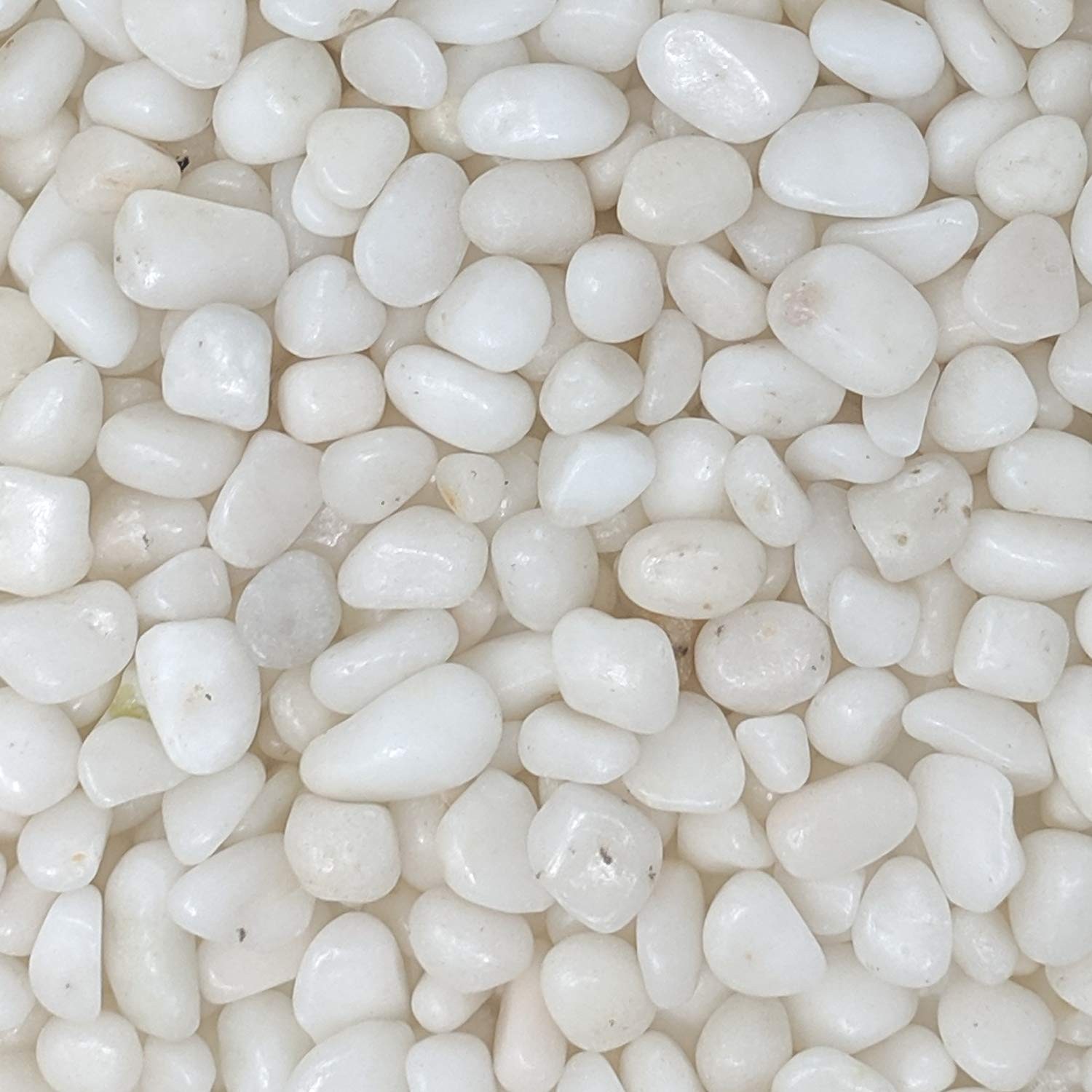 Best Midwest Hearth Decorative Polished White Pebbles 3/8" Gravel Size 2-lb Bag