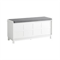 Schuhbank Stauraum SchiebetüRen Flur Sitzbank Aufbewahrung MöBel 114X40X53Cm