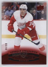 2015 Upper Deck GTS Overtime Rookies Red Foil 80/99 Andreas Athanasiou #166 1o3