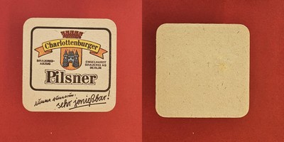 Engelhardt Berlin Charlottenburger very edible! brewery beer mat beer