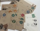 USA Random Lot of  171 Embossed Stamped Envelope FDC Canceled  — photo 9