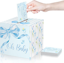 51 Pcs Diaper Raffle Box with Tickets for Bab...