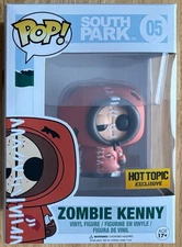 Funko Pop! South Park 05 Hot Topic Exclusive Zombie Kenny, New In Unopened Box