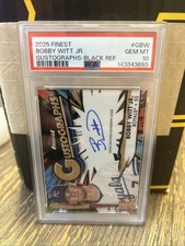 2025 Topps Finest - Gustographs Bobby Witt Jr. #G-BW Black Refractor /10 PSA 10