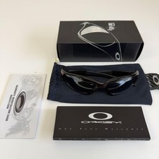 Oakley New Straight Jacket Blood Skull Black Iridium Rare Model Used