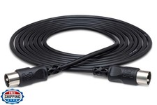 Hosa MID-305BK 5-Pin DIN to 5-Pin DIN MIDI Cable, 5 Feet