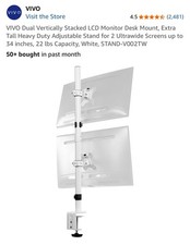 Vivo Dual Monitor Desk Stand SKU: Stand-V002TW