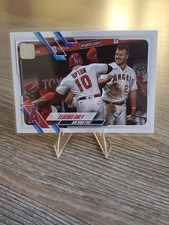Elbows Only 2021 Topps #166 Los Angeles Angels Mike Trout & Justin Upton