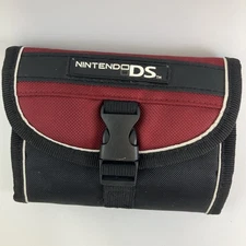 Nintendo DS Case Red & Black Travel Game Holder Protector Console Carrier