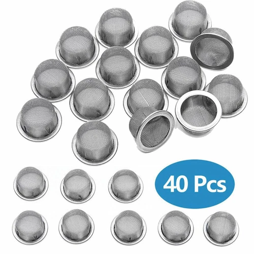 40Stück Rauchen Röhren Pfeife Shisha Bong Siebe Metall Mesh Schüssel Filter - Bild 1 von 7