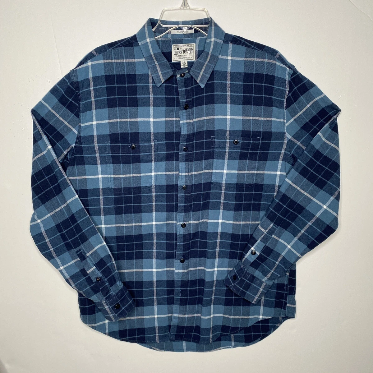 lucky brand saturday stretch flannel