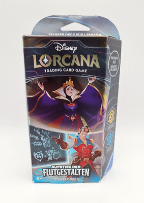 Disney Lorcana Aufstieg der Flutgestalten Starter Deck Bernstein Saphir deutsch