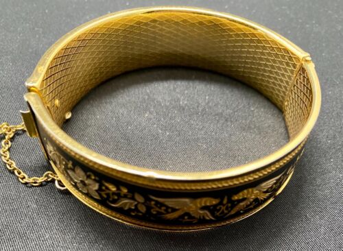 ESPAÑA DAMASQUINA DAMASCENA JUEGO DE 3 PIEZAS: PULSERA, BROCHE Y PIN Excel - Imagen 4 de 9