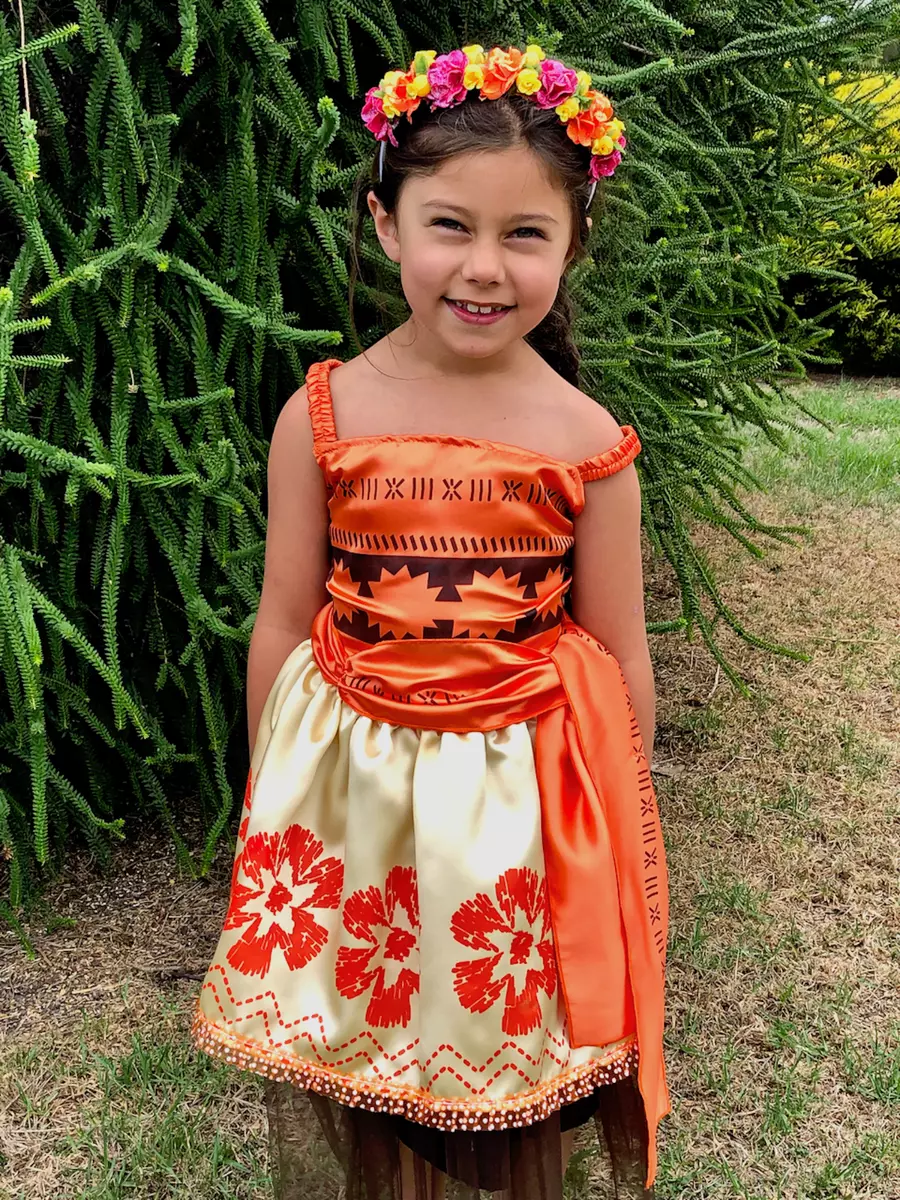 Moana Inspired Costume / Baby Moana/ Disney Moana Dress / 