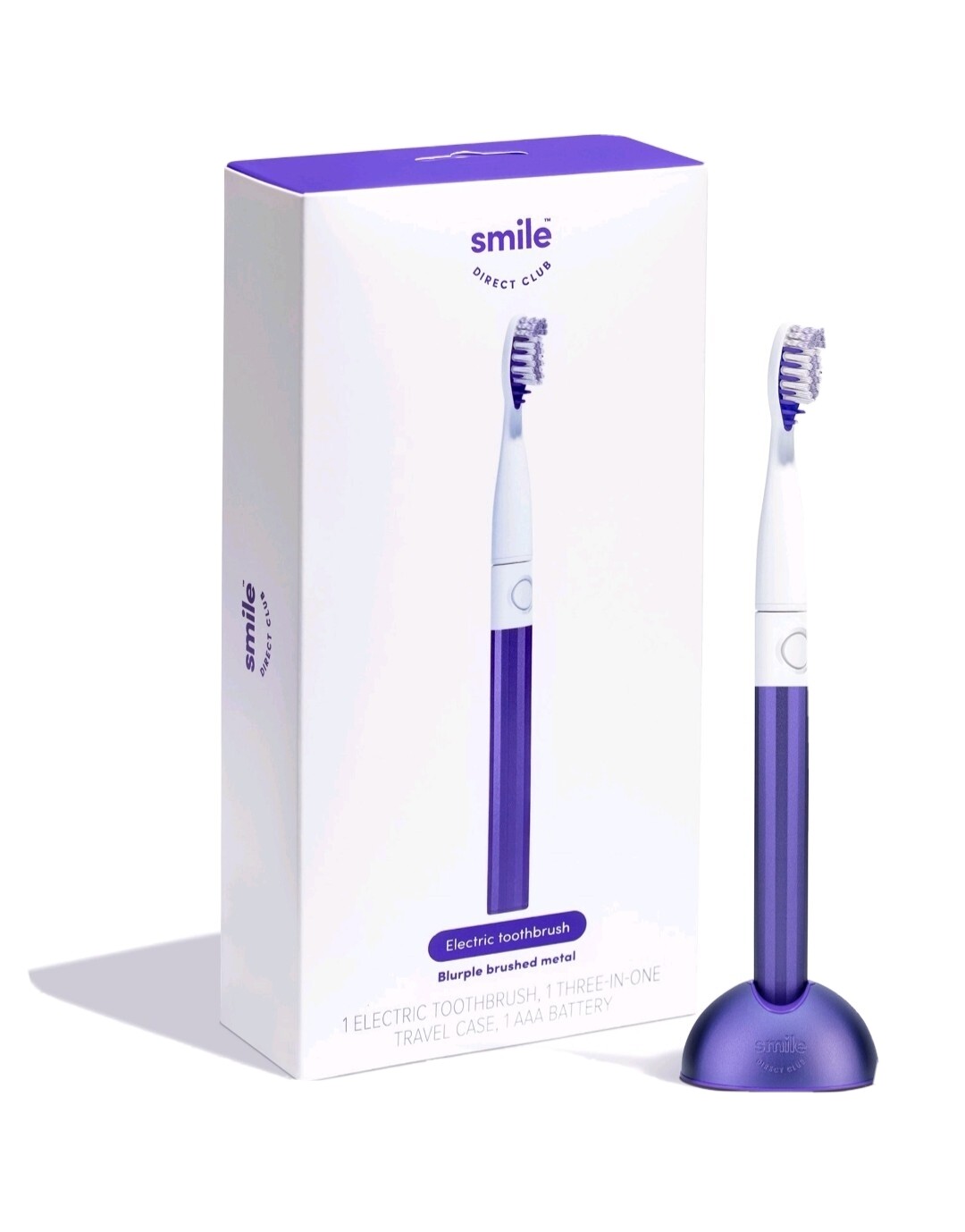 Smile Direct Club Electric Toothbrush Blurple Brushed Metal,