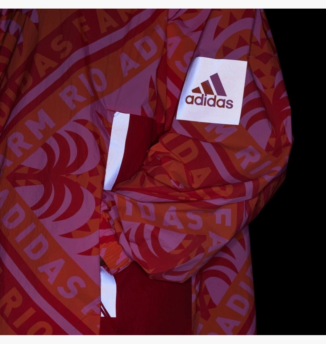 アディダス☆レディース☆ADIDAS X FARM RIO MYSHELTER JACKET Adidas Women Medium Farm Rio MYSHELTER Jacket Wind Breaker