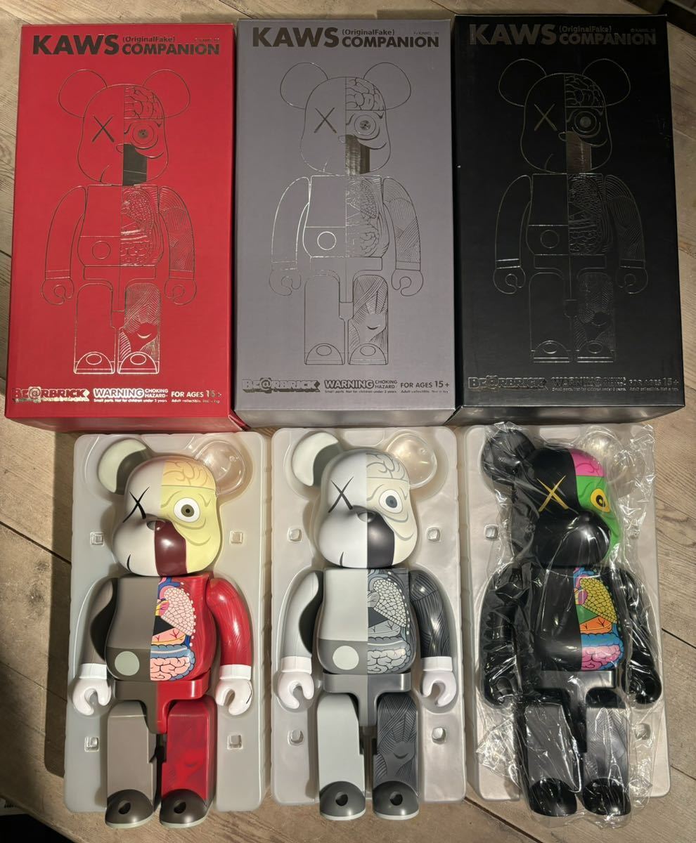 KAWS COMPANION human body model BE@RBRICK 400% 3 types KAWS COMPANION human body model BE@RBRICK 400% 3 types