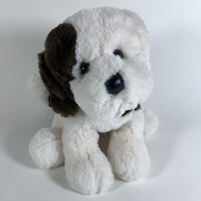 Douglas Cuddle Donnie Puppy Dog Soft & Cuddly Plush, Cream / Dark Brown Spots