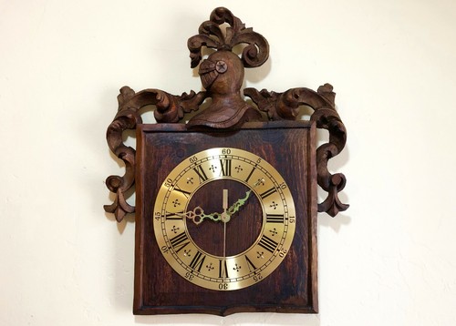 3D Spanish Conquistador Knight Wood Brass Wall Clock NEW MOVEMENT Custom 18 IN - Picture 12 of 12