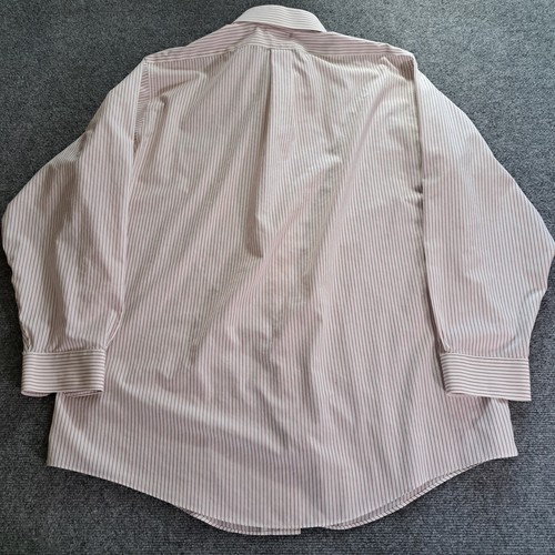 Brooks Brothers Shirt Mens Size 17/34 White Red Striped Long Sleeve Button Up - Picture 2 of 11