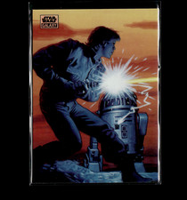 LUKE SKYWALKER AND R2-D2 Topps Star Wars Galaxy 50 Refractor 2024