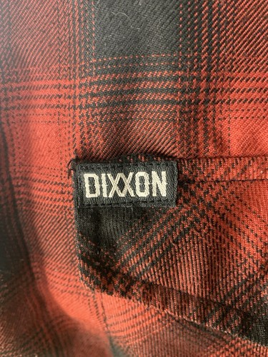 DIXXON FLANNEL COMPANY Camicia THE WATTs Uomo TAGLIA MEDIA Plaid Colore Rosso e Nero - Foto 10 di 19