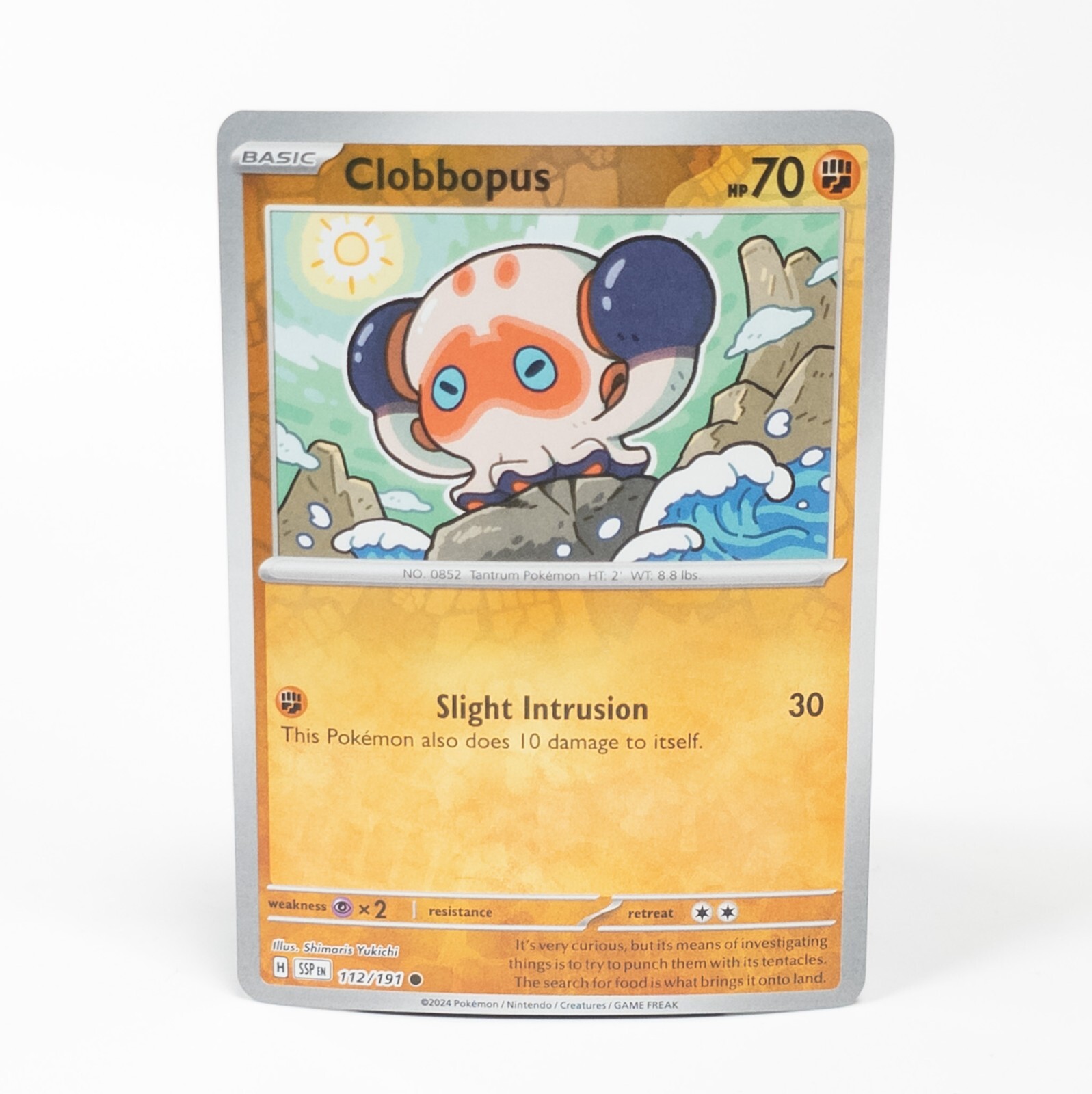 Clobbopus 112/191 Pokemon SV08: Surging Sparks Common Reverse Holo NM
