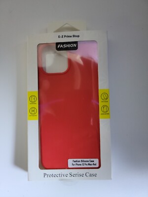 2-pcs NEW & OPEN BOX Iphone 12 pro max case silicone. SWEET RED!